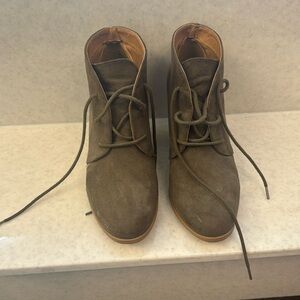 Heel Booties from Maurice’s in green suede